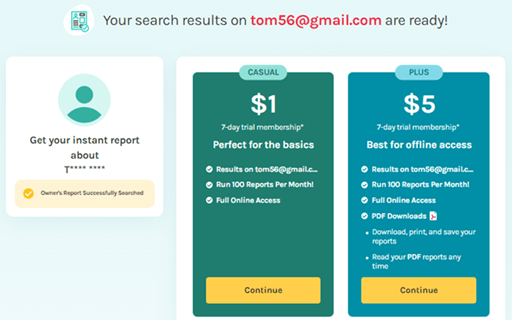 Find Social Network Accounts By Email Using PeopleLooker