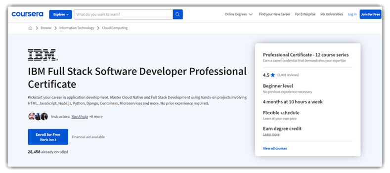 IBM Full Stack Software Engineering