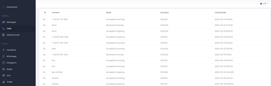 Call log and Recording