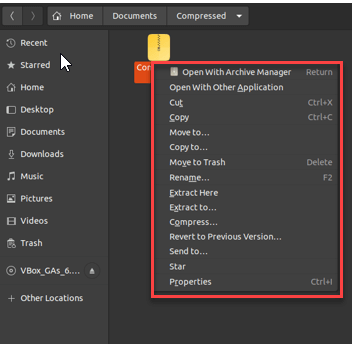 Unzip Files in Linux using a GUI Tool