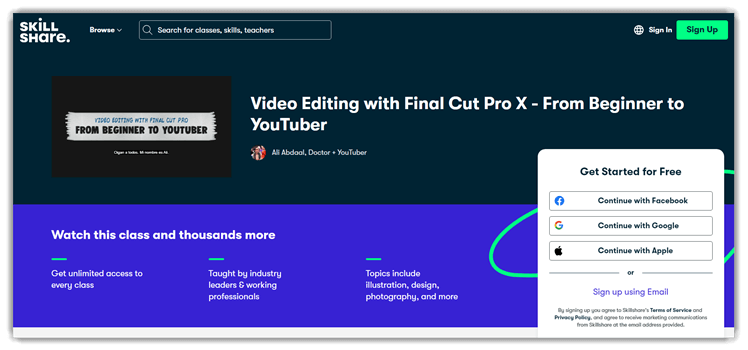 Video Editing with Final Cut Pro X