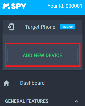 mSpy on Kid's Device