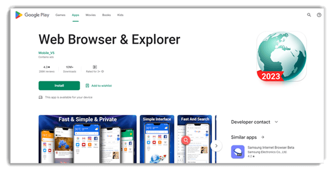 Web Browser and Explorer