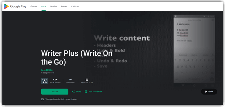 Writer Plus