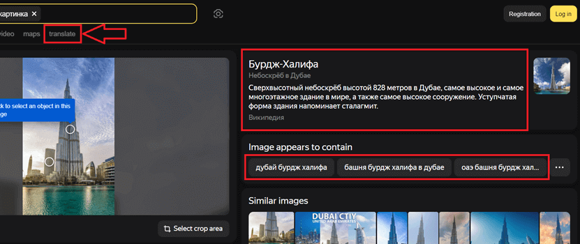 Yandex Reverse Image Search