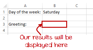 Practical Example of Nested IF Functions