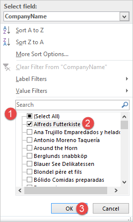 Creating Pivot Tables