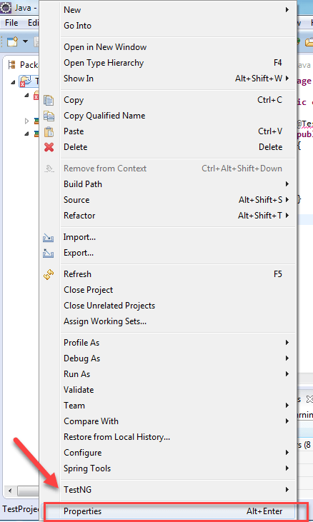 Create a Selenium Project