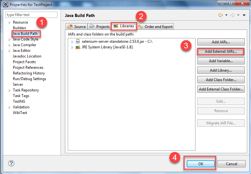 Create a Selenium Project