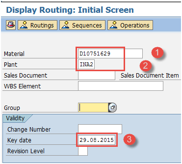 Display Routing in SAP PP