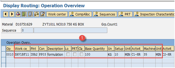 Display Routing in SAP PP