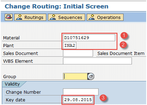 Change Routing in SAP PP