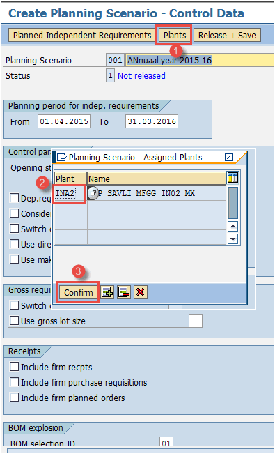 Create Planning Scenario in SAP PP
