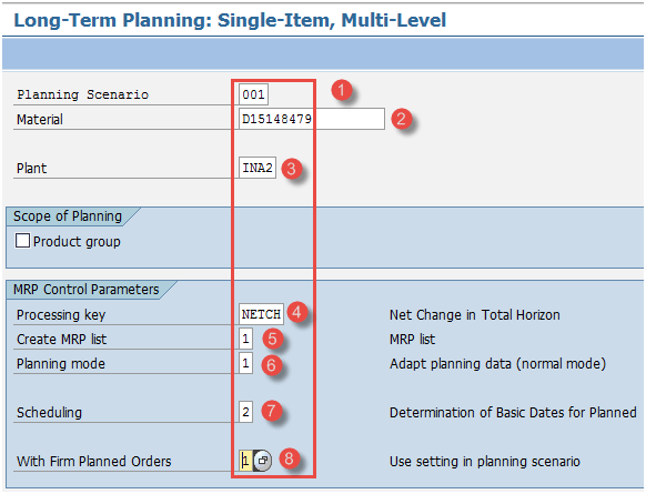 Run Long Term Planning (LTP) in SAP PP