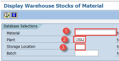 Display Stock of Multiple Materials in SAP