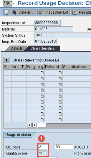 Usage Decision in SAP QM