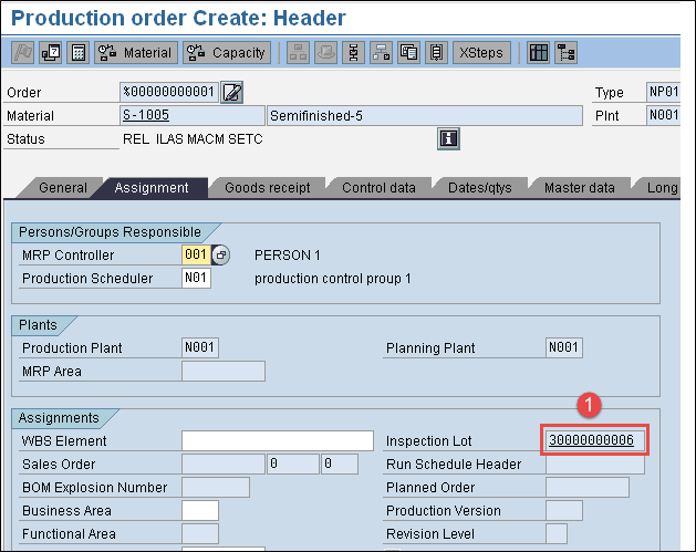Create and Release Production Order