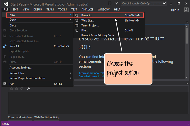 The First Console Application