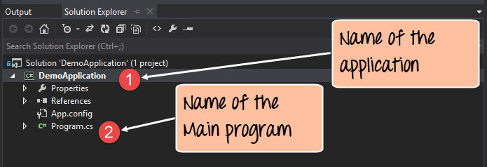 The First Console Application