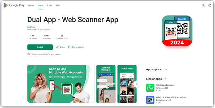 Web Scan - Dual Whatscan App