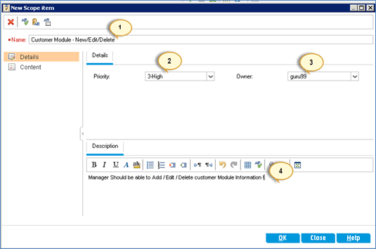 Create Release Scope