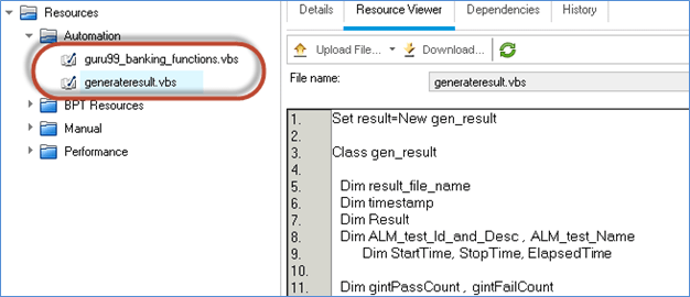 Saving Script into ALM