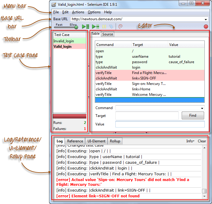 Selenium IDE Features