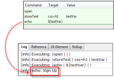 How to enhance a script using Selenium IDE StoreText