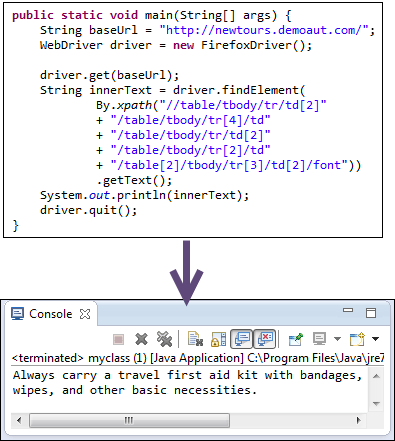 Selenium Web table example with Attributes