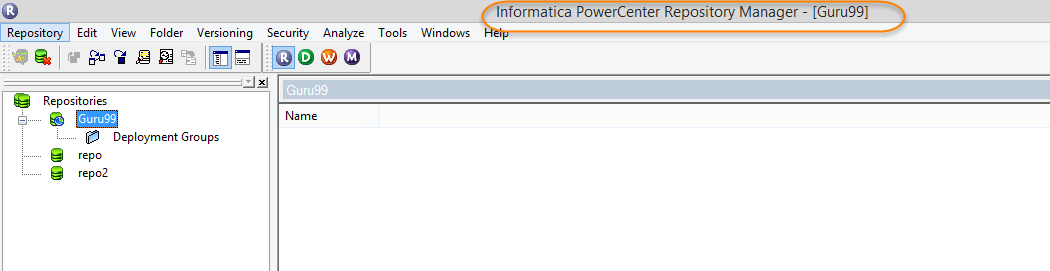 Create a Folder in Informatica