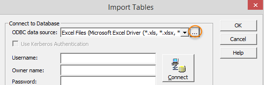 Import Source Table in Source Analyzer