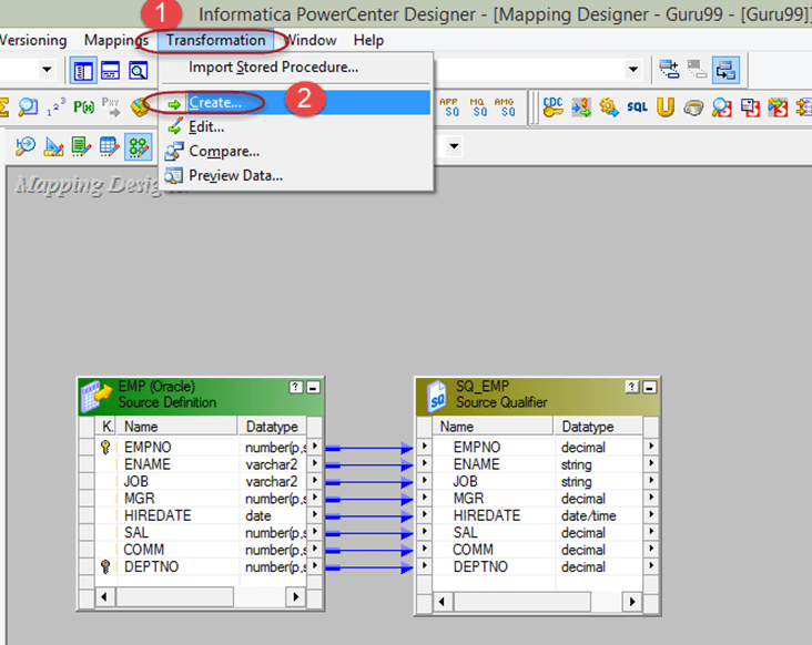 Rank Transformation in Informatica