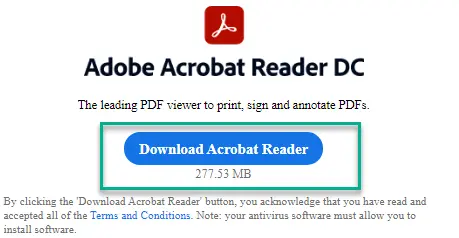 Adobe Acrobat Reader for free