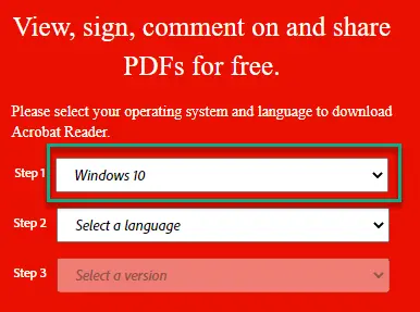 Adobe Acrobat Reader for free