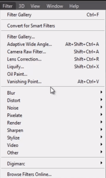 Basic Photoshop Photo Filters