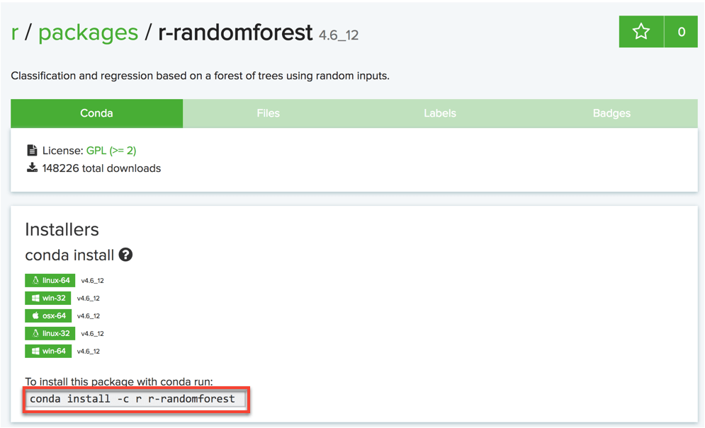 Installing R package