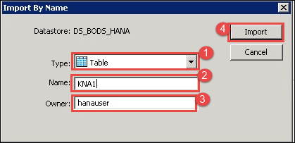 SAP DS (Data Services) in HANA