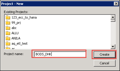 SAP DS (Data Services) in HANA
