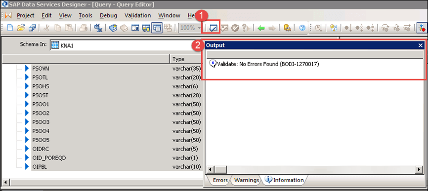 SAP DS (Data Services) in HANA