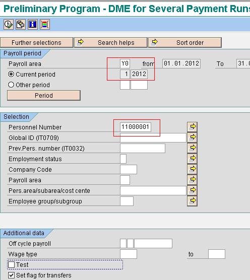 Bank Transfer using SAP DME