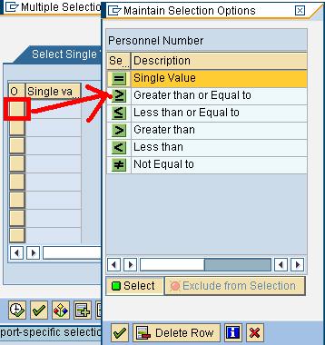 Restrict Selection Values