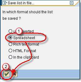 Format SAP Report Output