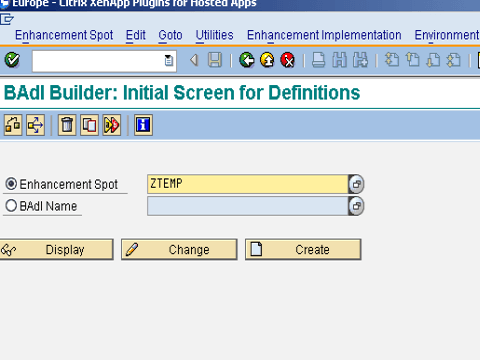 Define and Implement a BADI
