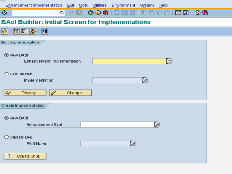 Define and Implement a BADI