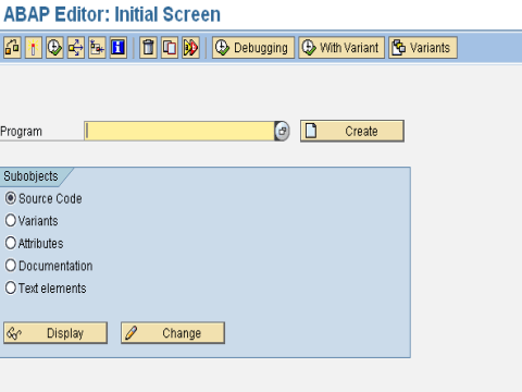 ABAP/4 Editor