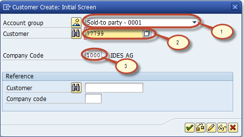 Create a Customer Master Data in SAP