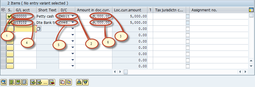 GL Posting in SAP using Cost Center
