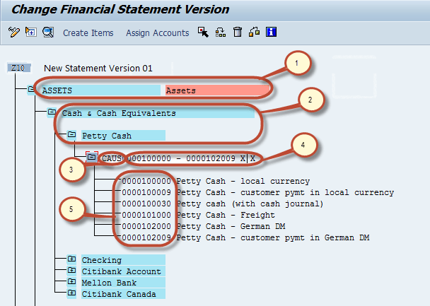 Create Financial Statement Version in SAP