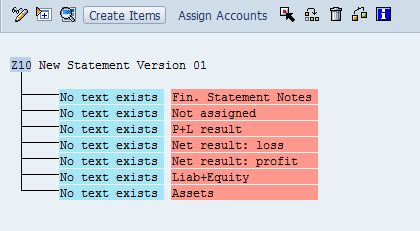 Create Financial Statement Version in SAP