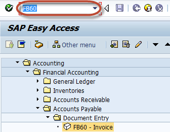Post a Purchase Invoice in SAP